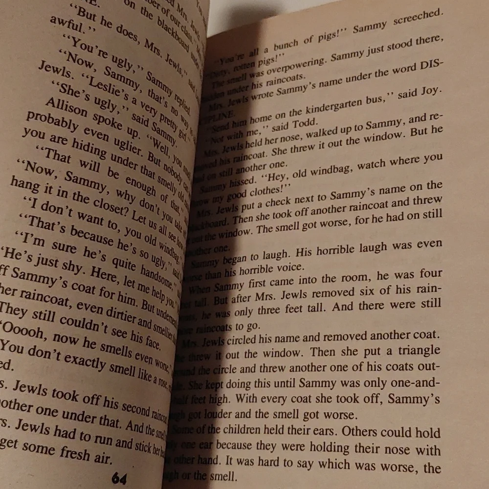 3/$13 Sideways Stories from Wayside School kids novel by Louis Sachar - Picture 3 of 4